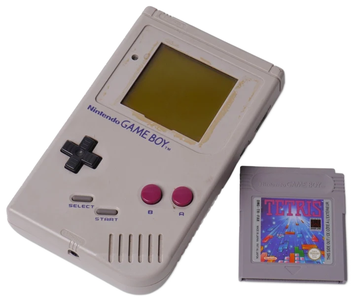 Game Boy with Tetris cartridge